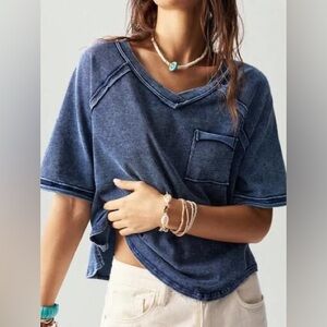 SHEIN Dark Blue Short Sleeve Tee NWT